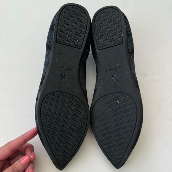 Rothy's The Point Gray Camo Pointed Flats 9.5 - Picture 5 of 9